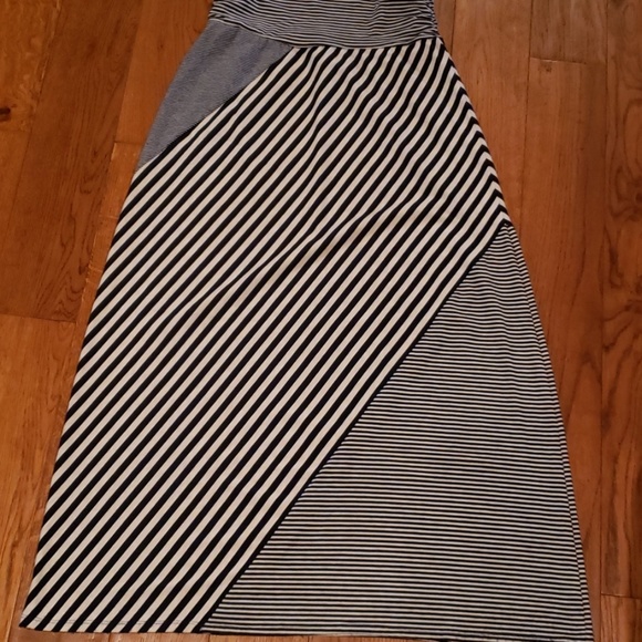 Maurices Navy Striped maxi skirt - Picture 1 of 2